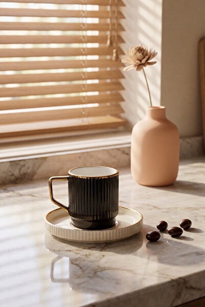 Cooker Noveris 6-Person 90 ml Porcelain Coffee Cup Set Ckr4609