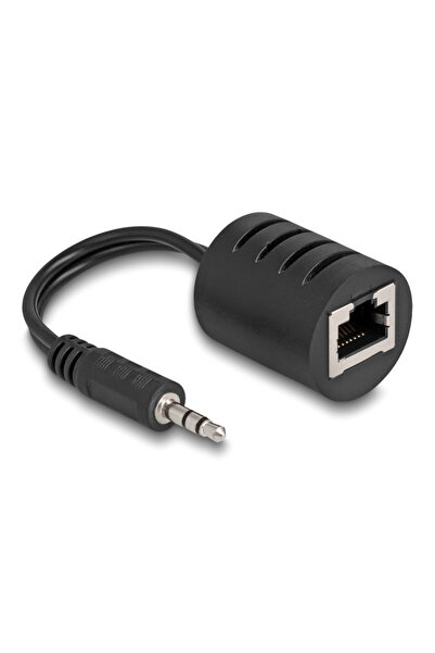 DELOCK Επεκτατής ήχου 87858 3.5mm σε RJ45 έως 50μ μαύρο 2 τεμάχια