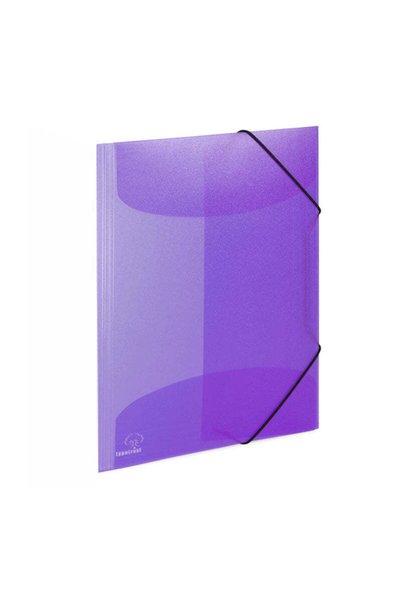 TYPOTRUST Ντοσιέ Α4 με λάστιχο PP 23x32 εκ. Μωβ