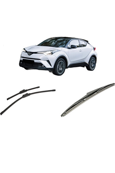 Bosch Set of 3 wipers TOYOTA C-HR (_X1_) 2016-2019, for windshield and rear w...