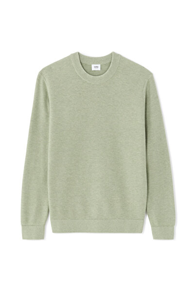 CELİO Bepic - Pulover cu guler rotund, Verde
