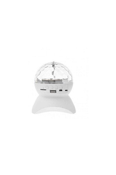 OEM Φορητό Ασύρματο Bluetooth Ηχείο Crystal Ball Disco Led L-740 White