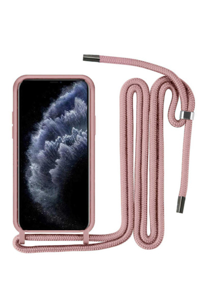 OEM Θήκη Σιλικόνης με Κορδόνι για το Iphone 7/8 Plus (Ροζ)