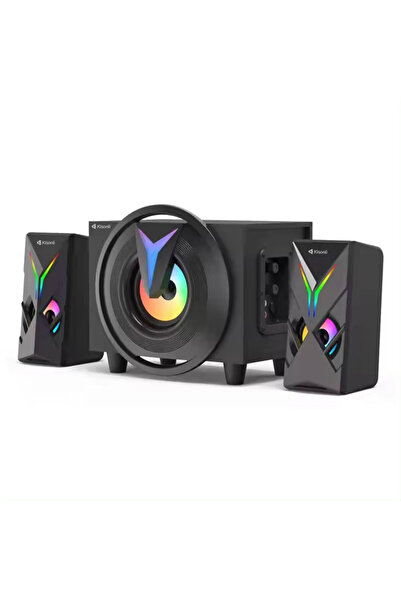 Kisonli Ηχεία TM-1000U, Bluetooth, USB, AUX, SD, FM, 8W+2x4W, Μαύρο - 22220