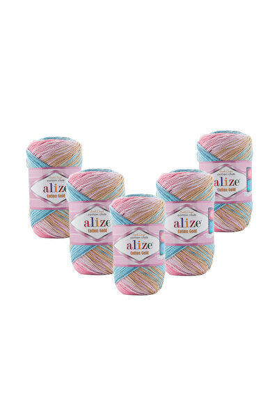 Alize Cotton Gold Batik (2970) 5 Pieces 500 Gr 1650 Mt 55% Cotton 45% Acrylic...