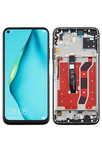 Tradebit Display pentru Huawei P40 Lite JNY-LX1, IPS, cu ramă, Negru, LCD, Ec...