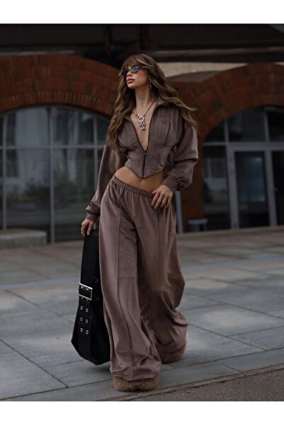 Fashiontayt İPEK KADİFE ALT ÜST TAKIM