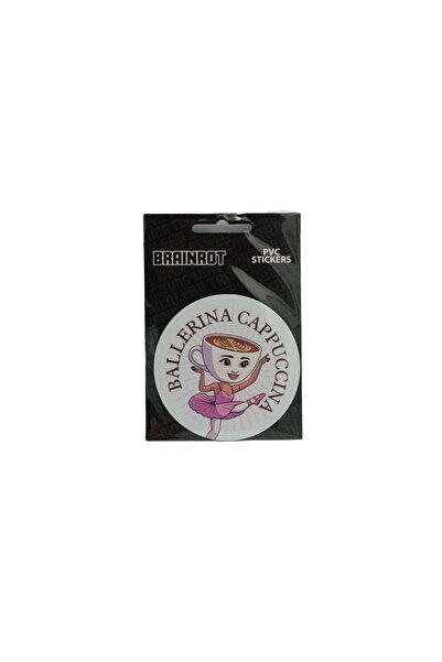 GİM Σετ αυτοκόλλητων PVC 2 τεμαχίων Toikido Brainrot - Ballerina Cappuccina