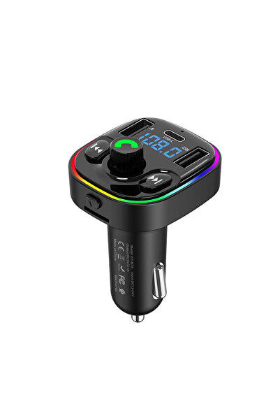 Earldom Πομπός FM ET-M79 Bluetooth Micro SD USB Type-C QC Μαύρο - 17775