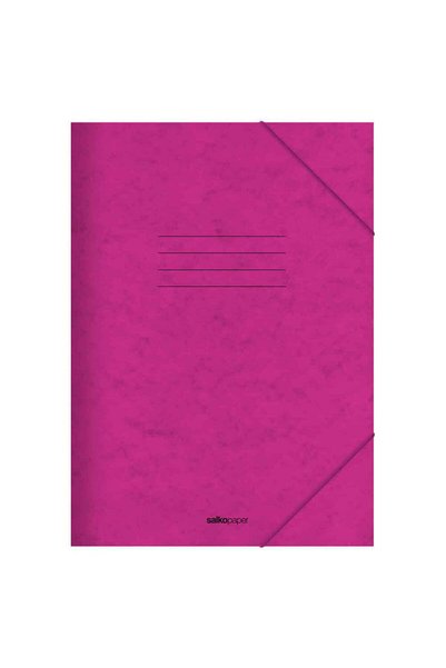 Salko Paper Salko Ντοσιέ Α4 με ελαστικό πρέσπαν 25x35εκ. Φούξια