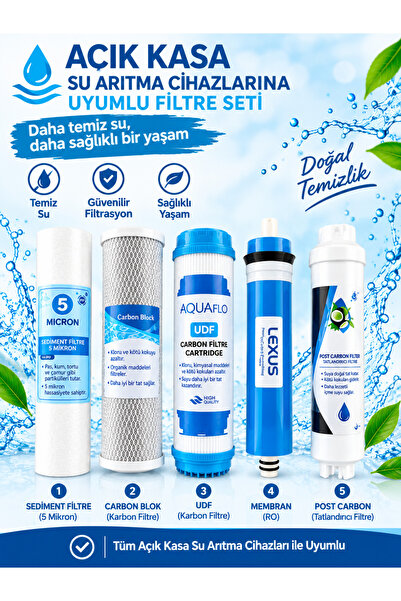 Açık Kasa Cihazlarla Uyumlu Su Arıtma Filtresi