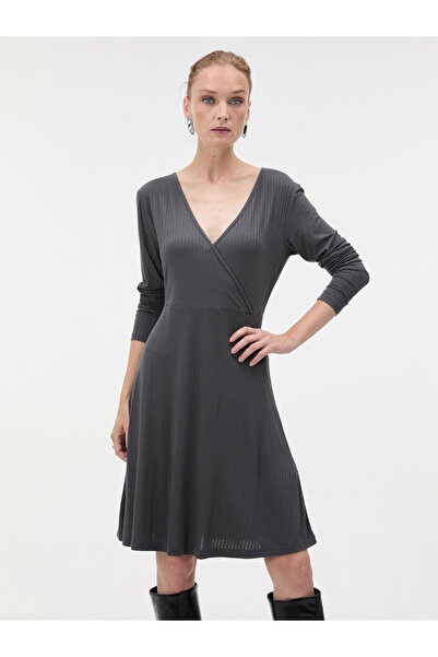 ORSAY Rochie midi în linie A pentru femei, gri închis