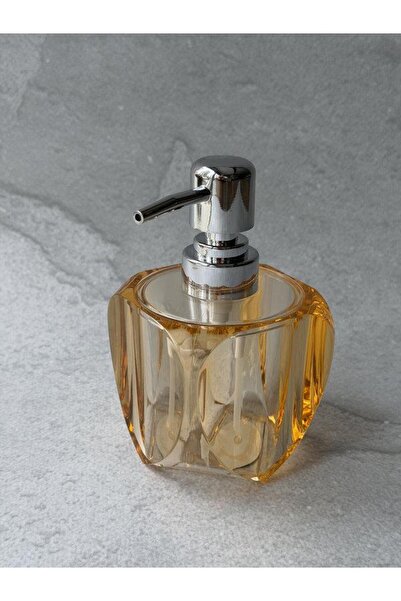 ROSSEV Liquid Soap Dispenser Crystal Look Amber Olive