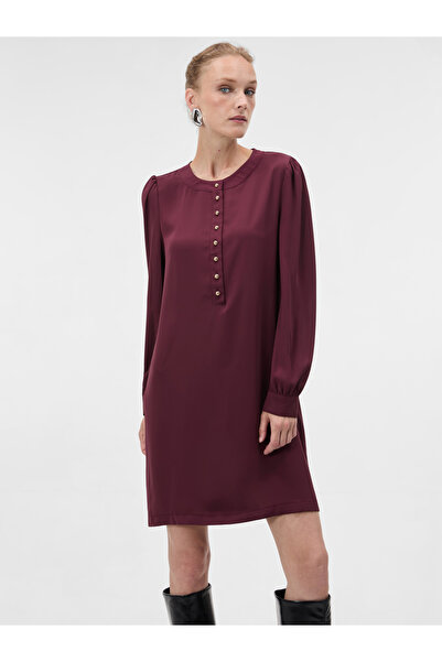 ORSAY Rochie midi în linie A pentru femei, bordo