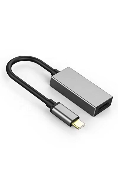 DETECH Προσαρμογέας DeTech, USB-C - HDMI (Θηλυκό), 4K, 30Hz, Γκρι - 17834