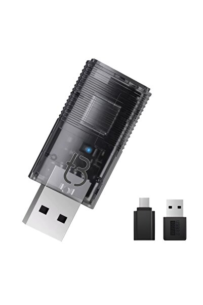Tradebit Adaptor wireless TB NANO pentru Android Auto/CarPlay, transparent, 5...