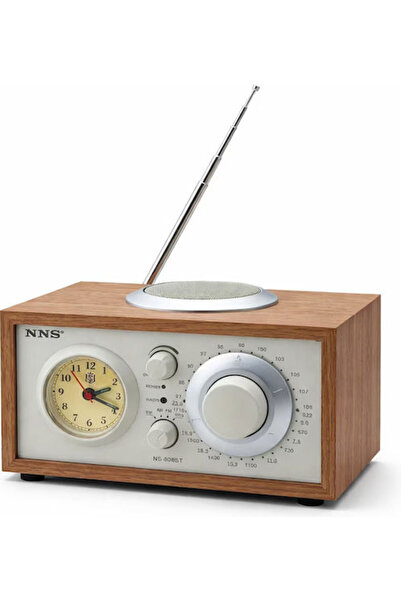 OEM NS-808BT-B Ρετρό Φορητό Επαναφορτιζόμενο Ραδιόφωνο με Bluetooth και USB Καφέ