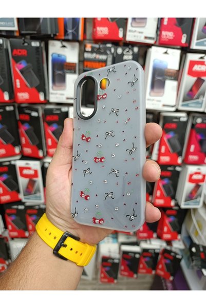 aheaks Vivo V70 Fe Cherry Bow Cover Case Special Design Case with Shock Absorbing Camera Protrusion