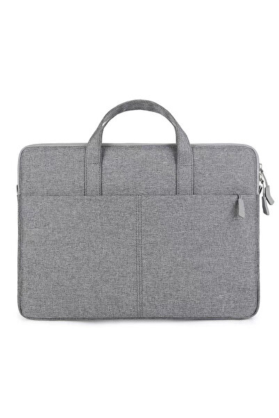 NO BRAND Τσάντα λάπτοπ LP-19, 15.6 ", Γκρι - 45328