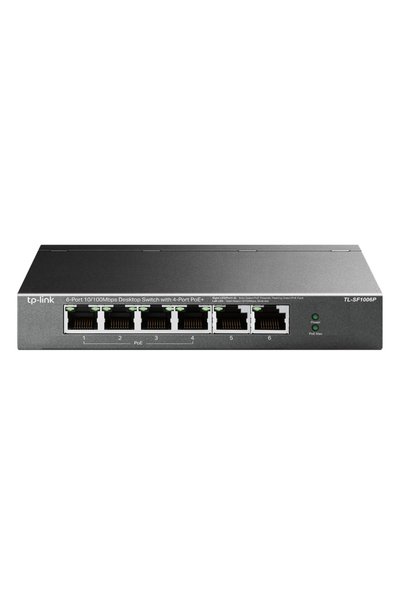 TP-LINK Επιτραπέζιος διακόπτης TL-SF1006P 6 θυρών 10/100Mbps 4x PoE+ Έκδοση 1.0