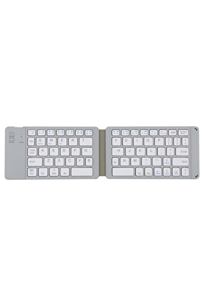 NO BRAND Πληκτρολόγιο K018, Αναδιπλούμενο, Bluetooth, Λευκό - 6180