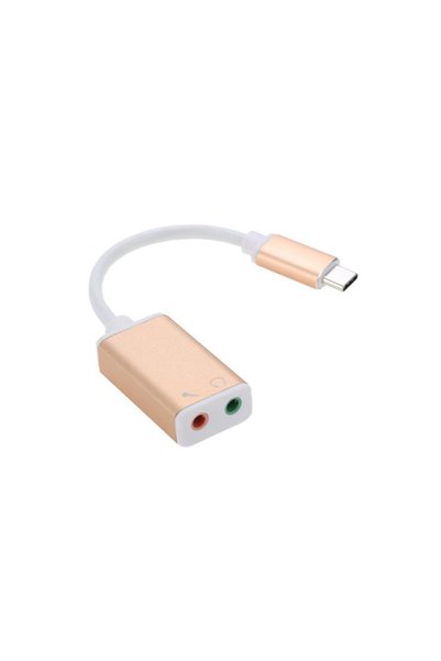 NO BRAND Κάρτα ήχου Type-C 5.1 Χρυσή - 17048
