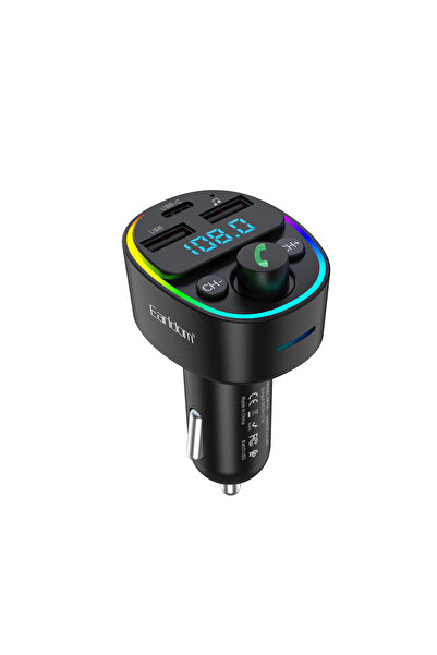 Earldom Πομπός FM ET-M78 Bluetooth Micro SD USB Type-C QC Μαύρο - 17776