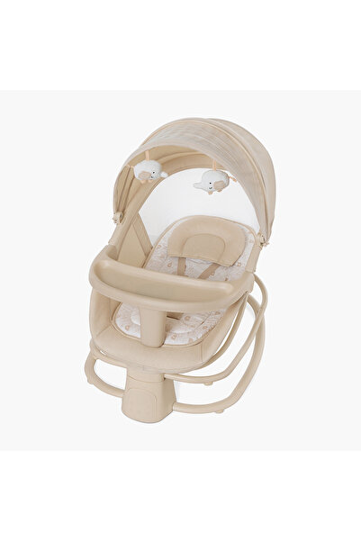 Generic 4 in 1 Baby Cradle with App and Touchscreen Control, Cream