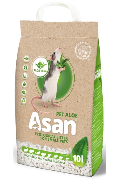 Asan Așternut ecologic Pet Aloe pentru rozătoare 10l