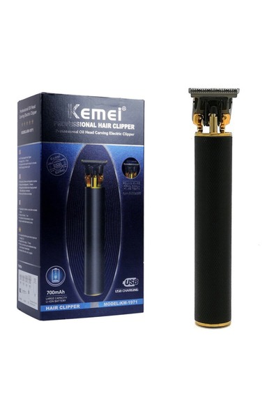 OEM Επαναφορτιζόμενη Κουρευτική Μηχανή Kemei KM-1971 Μαύρο
