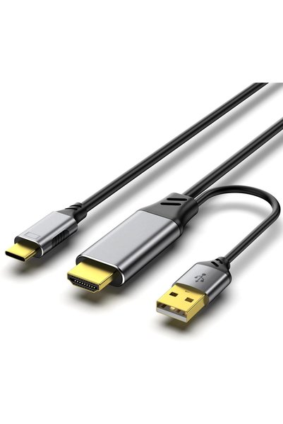 PremiumCord Cablu HDMI2.0 la USB-C pentru monitoare conectate prin USB-C