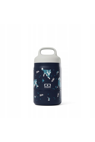 Monbento Termos pentru prânz pentru copii, practic, 500ml, lup albastru