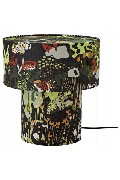 IKEA STOCKHOLM 2025 Lampă de masă, negru multicolor/țesătură, 35 cm