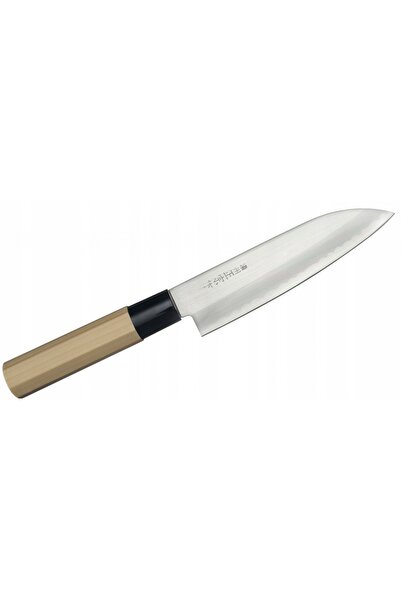 Satake Cuțit SANTOKU Yoshimitsu 15 cm oțel carbon SK-5 62 HRC magnolie