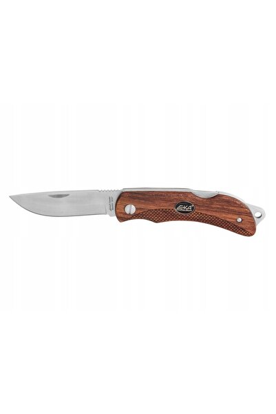 Eka CUȚIT PLIABIL de supraviețuire, lamă din lemn Bubinga 7.5cm, Swede 8