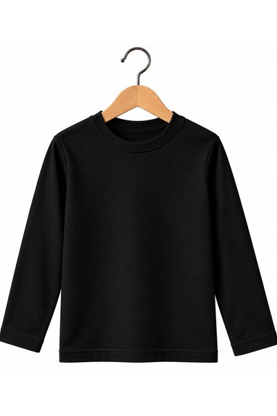 ASELİNDA Children's Unisex Black Long Sleeve T-Shirt - Seasonal T-Shirt for G...