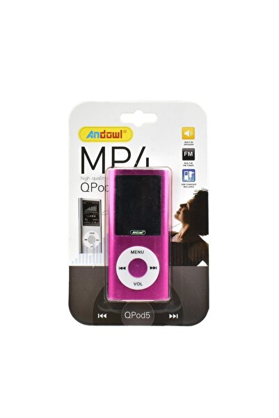 Andowl QPOD5 MP4 Player 8GB 1.8" με Ραδιόφωνο Ροζ
