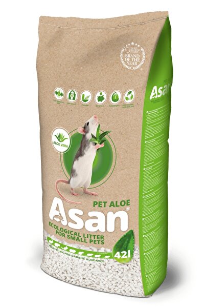 Asan Așternut ecologic Pet Aloe pentru rozătoare 42 l