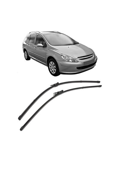 VALEO Wiper set PEUGEOT 307 SW Estate Van (3E_, 3H_) 2003-2009, windshield, S...