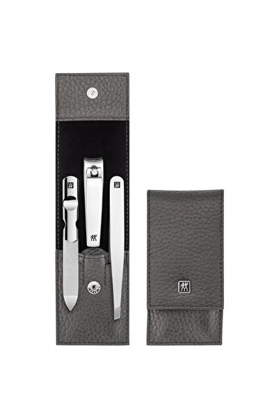 ZWILLING Set de manichiură CLASSIC INOX - husă din piele antracit, 3 piese