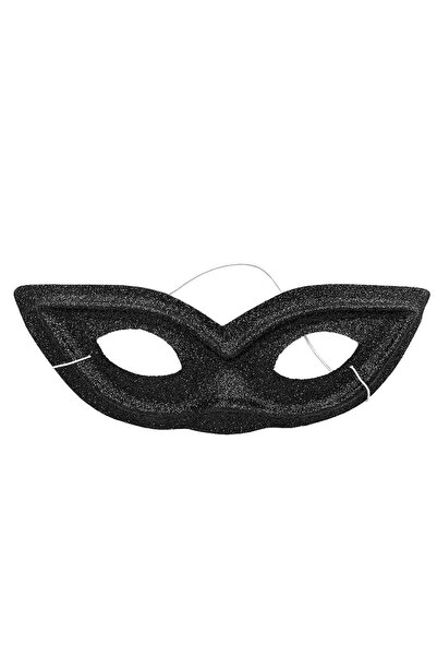 Carnavalista Μάσκα Γάτας Μαύρη με Γκλίτερ 21x7εκ.