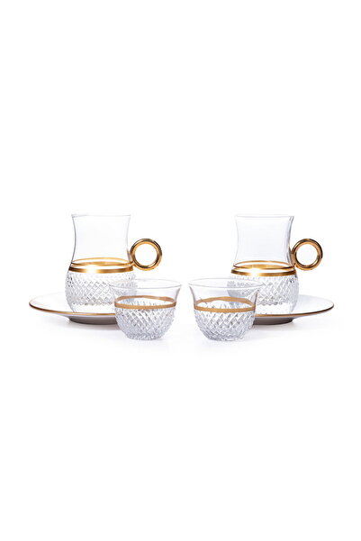 TOPİCAL 18Pcs Gold Bowl and Plate Set
