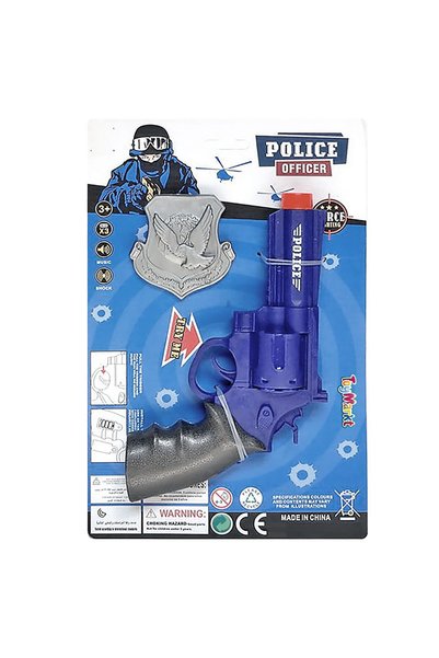 ToyMarkt Αστυνομικό Περίστροφο Μπαταρίας 15Χ23Χ3εκ.