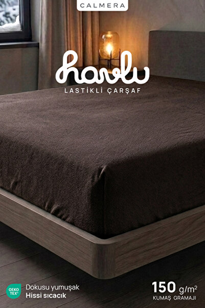 CALMERA Havlu Lastikli Çarşaf | Pamuklu | Sıcak ve Yumuşak | Tek Kişilik / Çi...