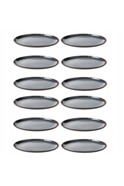 IKEA Veselă GLADELIG, Farfurie, albastru, 20 cm, 12 piese, 2 kg