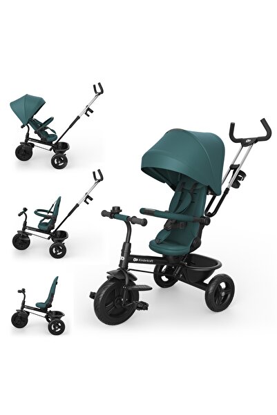 Kinderkraft Triciclu de colectare ASTON 2 PLUS Verde