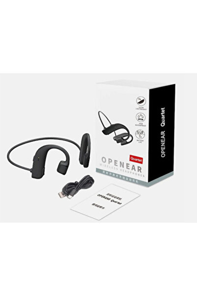 OEM Κουαρτέτο Ακουστικά ανοιχτού αυτιού Bluetooth Handsfree Μαύρα