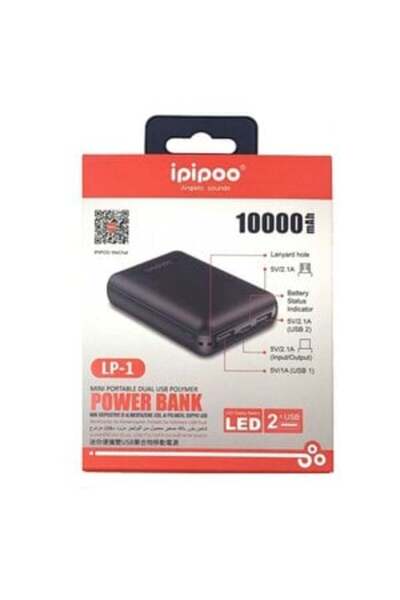 OEM Ipipoo Μίνι Powerbank 10000mah Blacklp-1