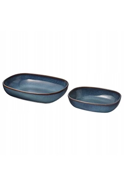IKEA Vas oval termorezistent GLADELIG 2 buc., albastru