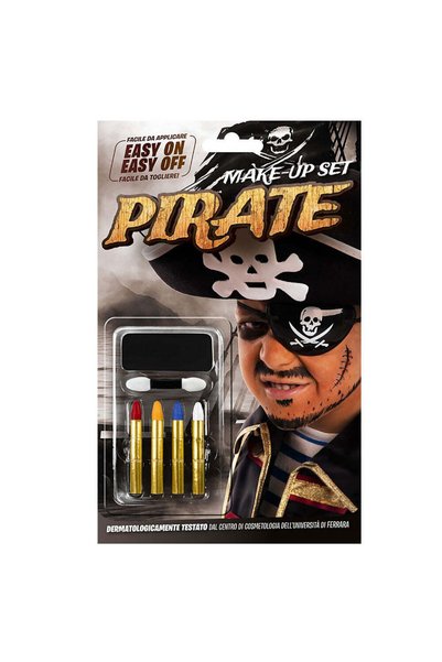 Carnival Toys Σετ Πειρατικής Ζωγραφικής με Μακιγιάζ & 4 Μολύβια